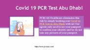 Covid 19 PCR Test Abu Dhabi