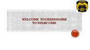 Book One Way Taxi from Delhi to Chandigarh