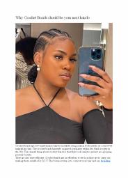 Why Crochet Braids should be your next hairdo