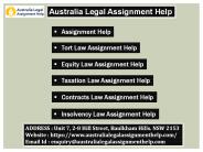 Law assignment help
