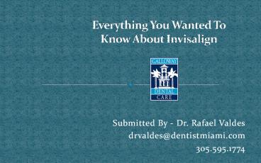 Everything You Wanted To Know About Invisalign