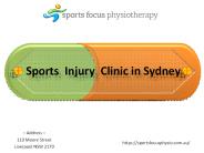 Sports Injury Clinic in Sydney