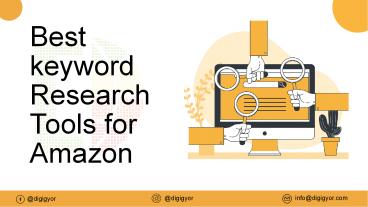 Best keyword Research Tools for Amazon