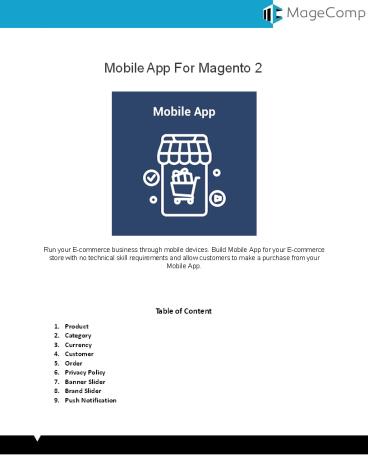 Magento 2 Mobile App Builder