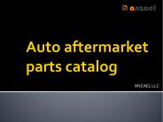 Auto aftermarket parts catalog