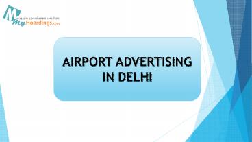 Airport Advertising In Delhi