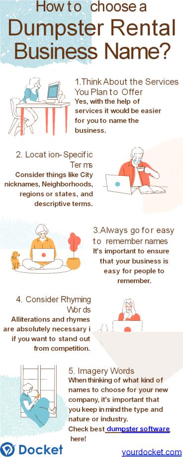 How To Choose A Dumpster Rental Business Name?