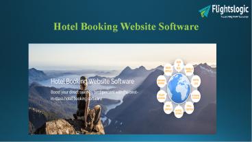 Hotel Booking Website Software