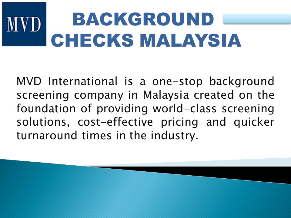 Background Checks Malaysia