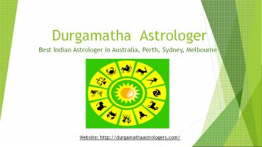 Top & Best Indian Astrologer | Australia, Sydney ,Perth| Durgamatha