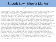 Robotic Lawn Mower Market Report