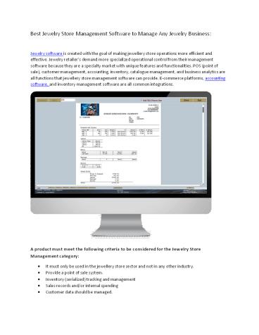 Best Innovative Jewelry Store Management Software For Any Jewelry Business