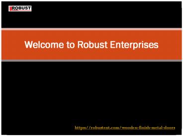 Wooden Finish Metal Doors supplier in Mumbai, Pune