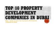 Top 10 Property Development Companies In Dubai