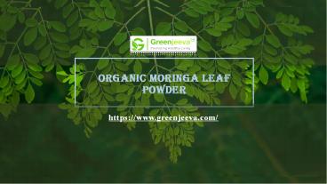Organic Moringa Leaf Powder