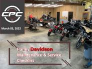 Harley Davidson Maintenance & Service Checklist