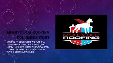 Mighty Dog Roofing Columbus West