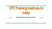 CPC Training Institute In India