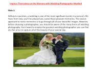 Impress Themselves on the Memory with Wedding Photographer Wexford