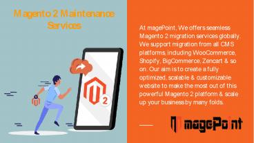 Magento 2 Migration Services