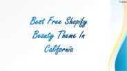 Best Free Shopify Beauty Theme In California