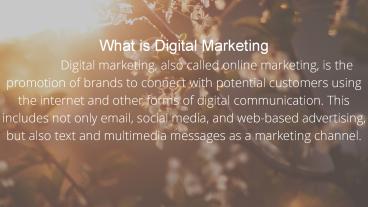 DIGITAL MARKETING