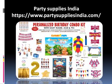 Birthday Party Decorations near me