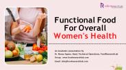 Functional Foods for Overalls Women’s Health