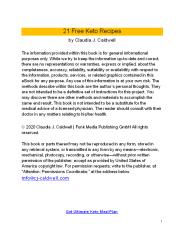 Get 21 Free Keto Recipes