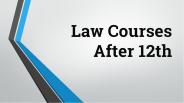 Law courses after 12th