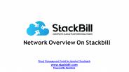 StackBill Cloud Management portal - Network Overview On Stackbill