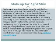 VLCC Institute Makeup for Aged Skin