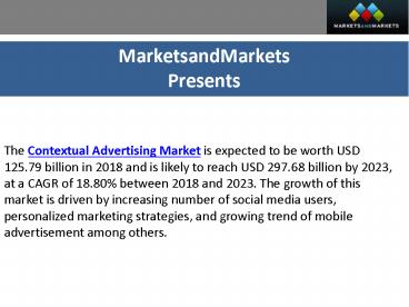 Contextual Advertising Market Forecast worth USD 297.68 Billion by 2023