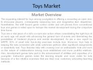 Toys Market Research Report