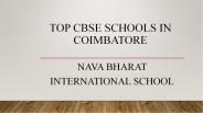 Top CBSE schools in Coimbatore