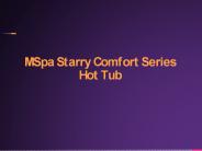 MSpa Starry Comfort Series Hot Tub