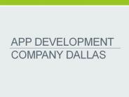 App Development Company Dallas in USA