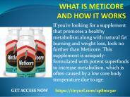 WHAT IS METICORE AND HOW IT WORKS