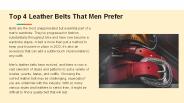 Top 4 Leather Belts That Men Prefer