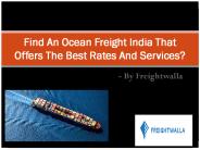 Ocean Freight India