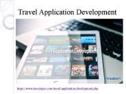 Travel Application Development