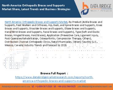 North America Orthopedic Braces and Supports Market Share, Latest Trends and Business Strategies