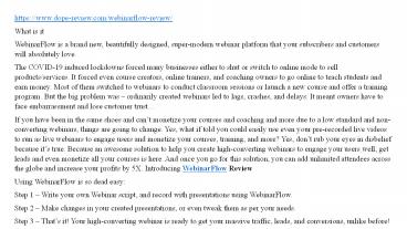 presentation player overlay