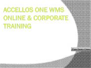 Proexcellency provides Accellos WMS online training.