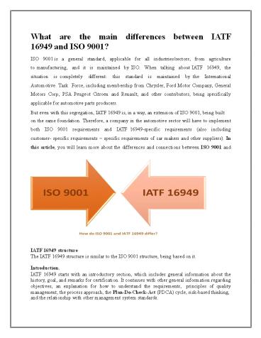 IATF 16949 CERTIFICATION