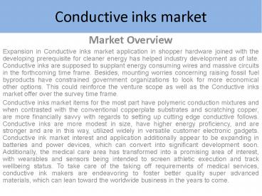 Conductive Inks Market Report (2)
