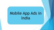 Mobile App Ads In India