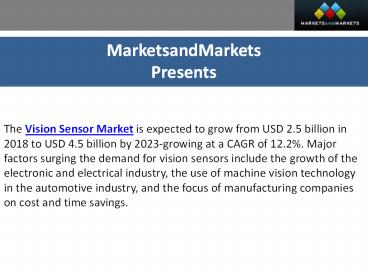 Vision Sensor Market 2023 Key Manufacturers Analysis