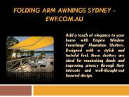 Folding Arm Awnings Sydney - ewf.com.au