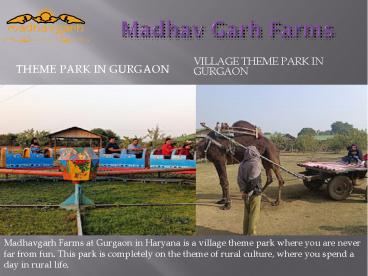 Village Theme Park In Gurgaon